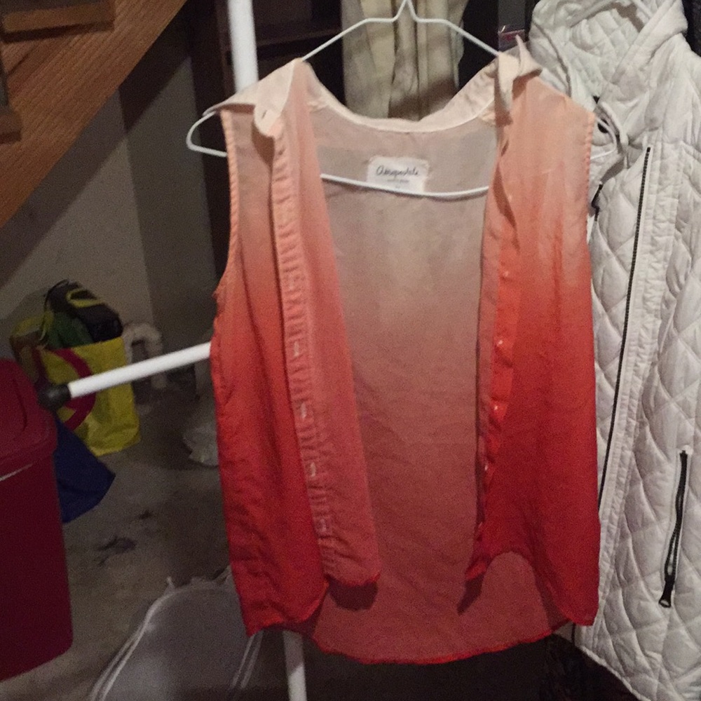 Burnt orange button down